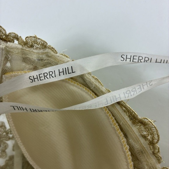 Sherri Hill Gold Formal Wear Top Sz 00 XS Beaded Pageant Prom - Picture 8 of 12